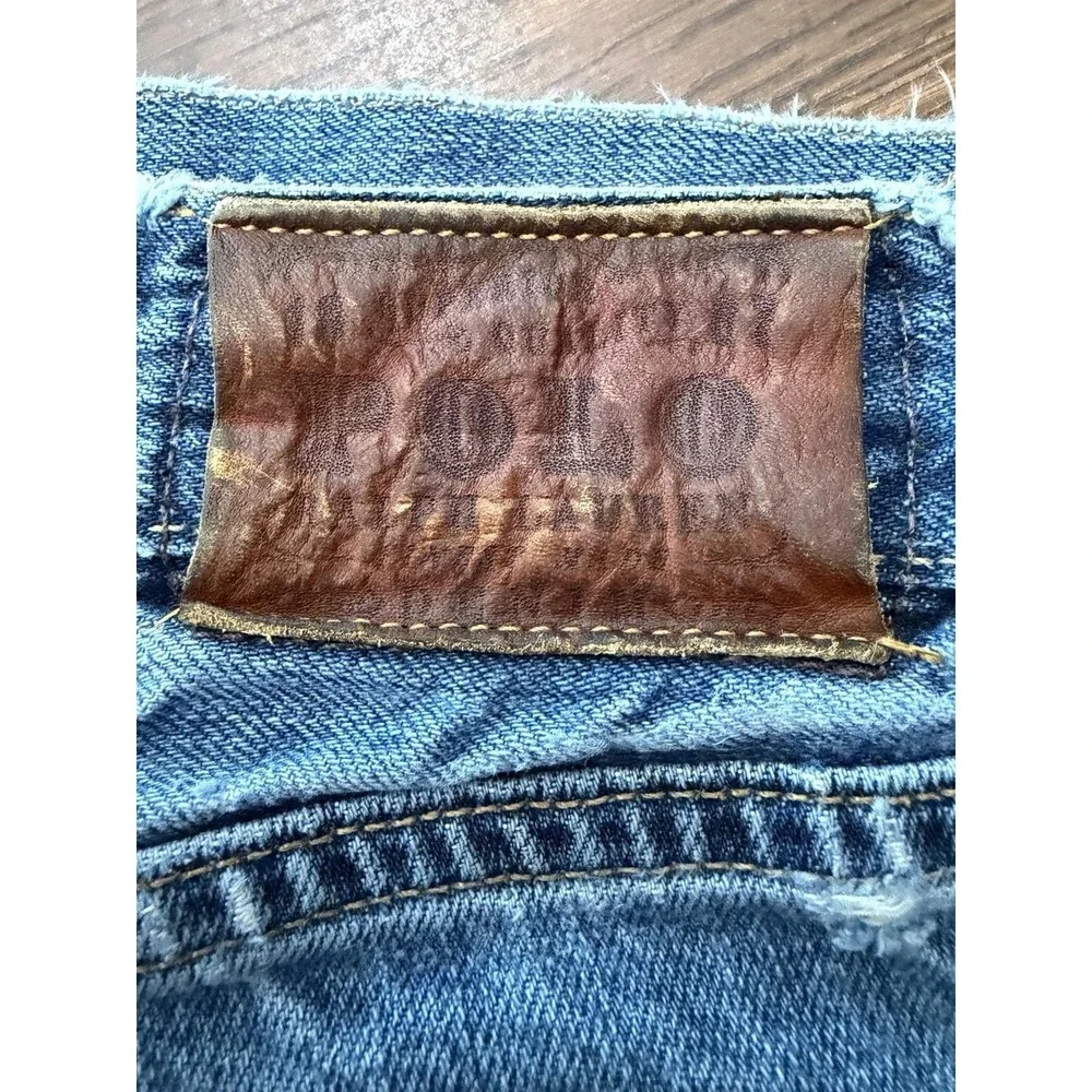 Vintage Polo Ralph Lauren Jeans Men's 36x30 Distressed Denim Y2K Grunge